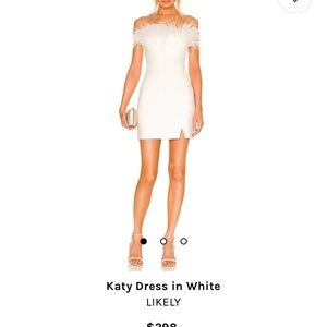 White Wedding reception party dress - worn once for 3 hours at wedding. Size 12